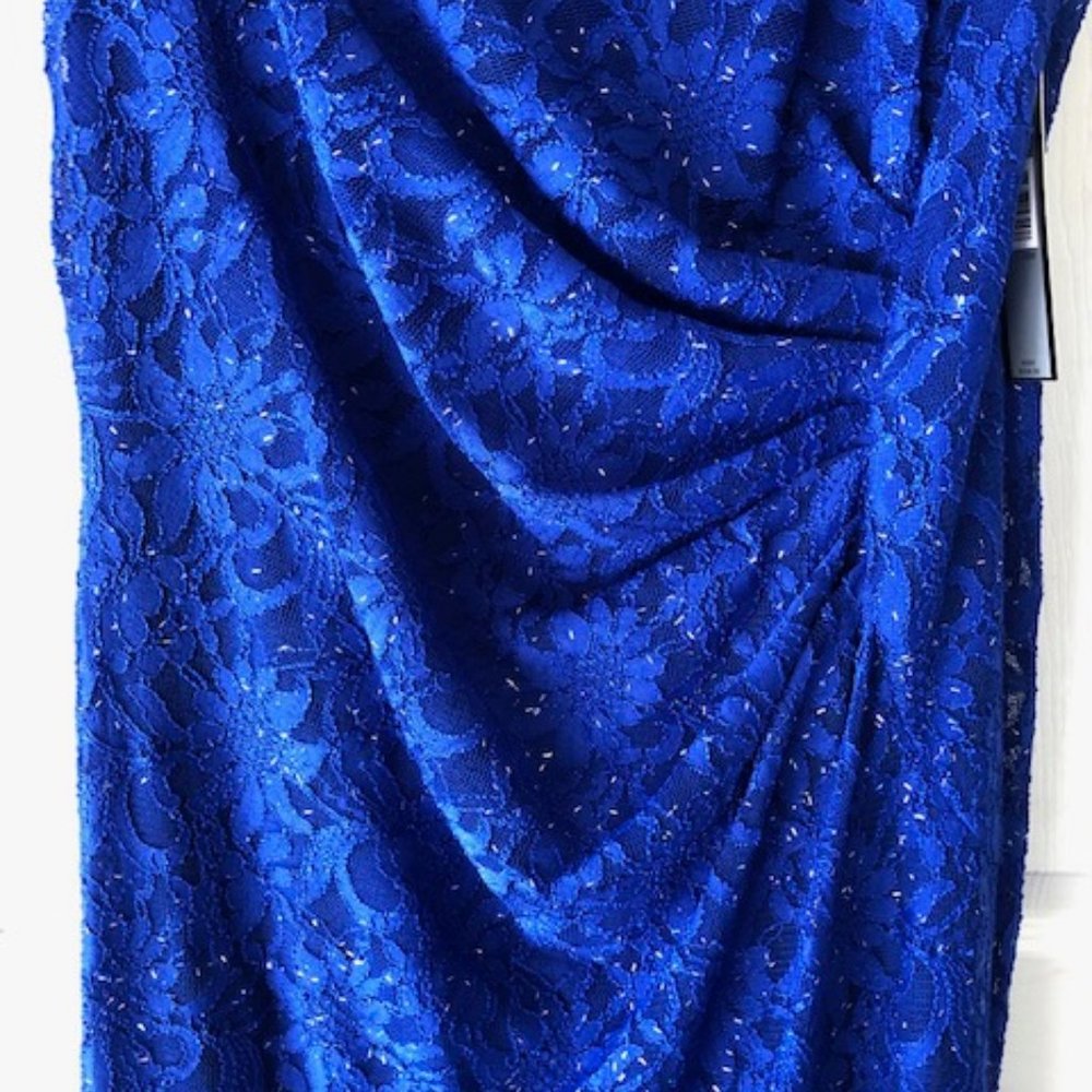 TAHARI  Arthur S. Levine Dress 16W - Formal - Summer Royal Blue